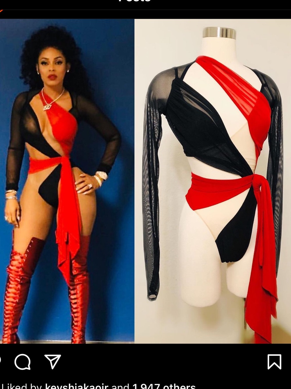Custom Bao Tranchi Bow Wrap Bodysuit worn by Keyshia Ka’oir